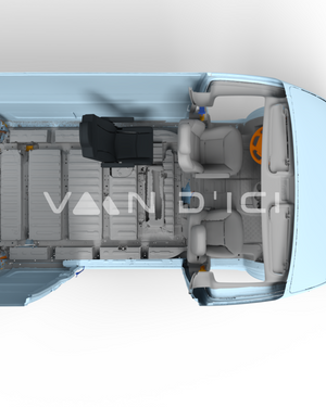 Single seat bench Taxi for Sprinter/Transit/Promaster - VanEquipped
