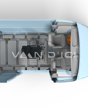 Single seat bench Taxi for Sprinter/Transit/Promaster - VanEquipped