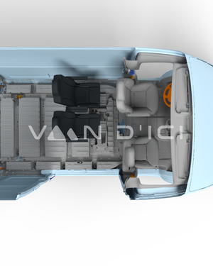 Single seat bench Taxi for Sprinter/Transit/Promaster - VanEquipped