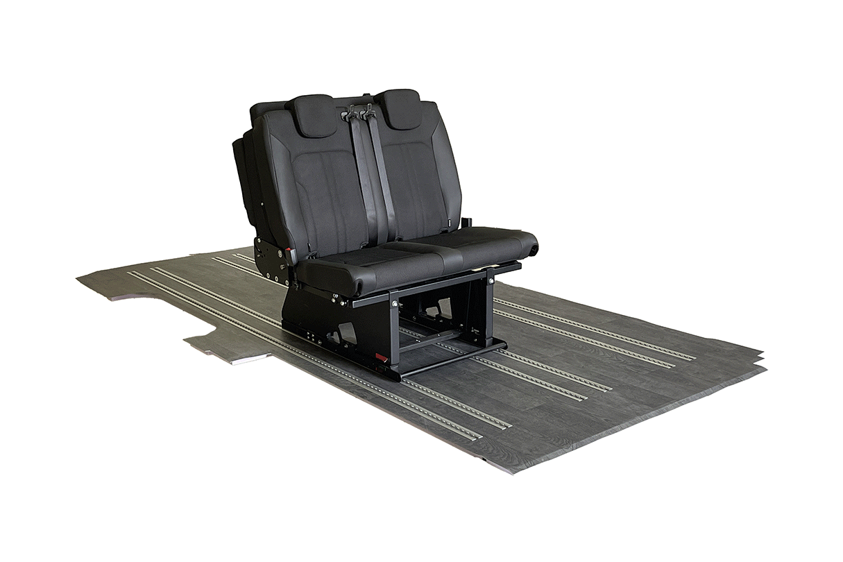 Bench Bed for Sprinter/Transit/Promaster Van Equipped - 3 Seats