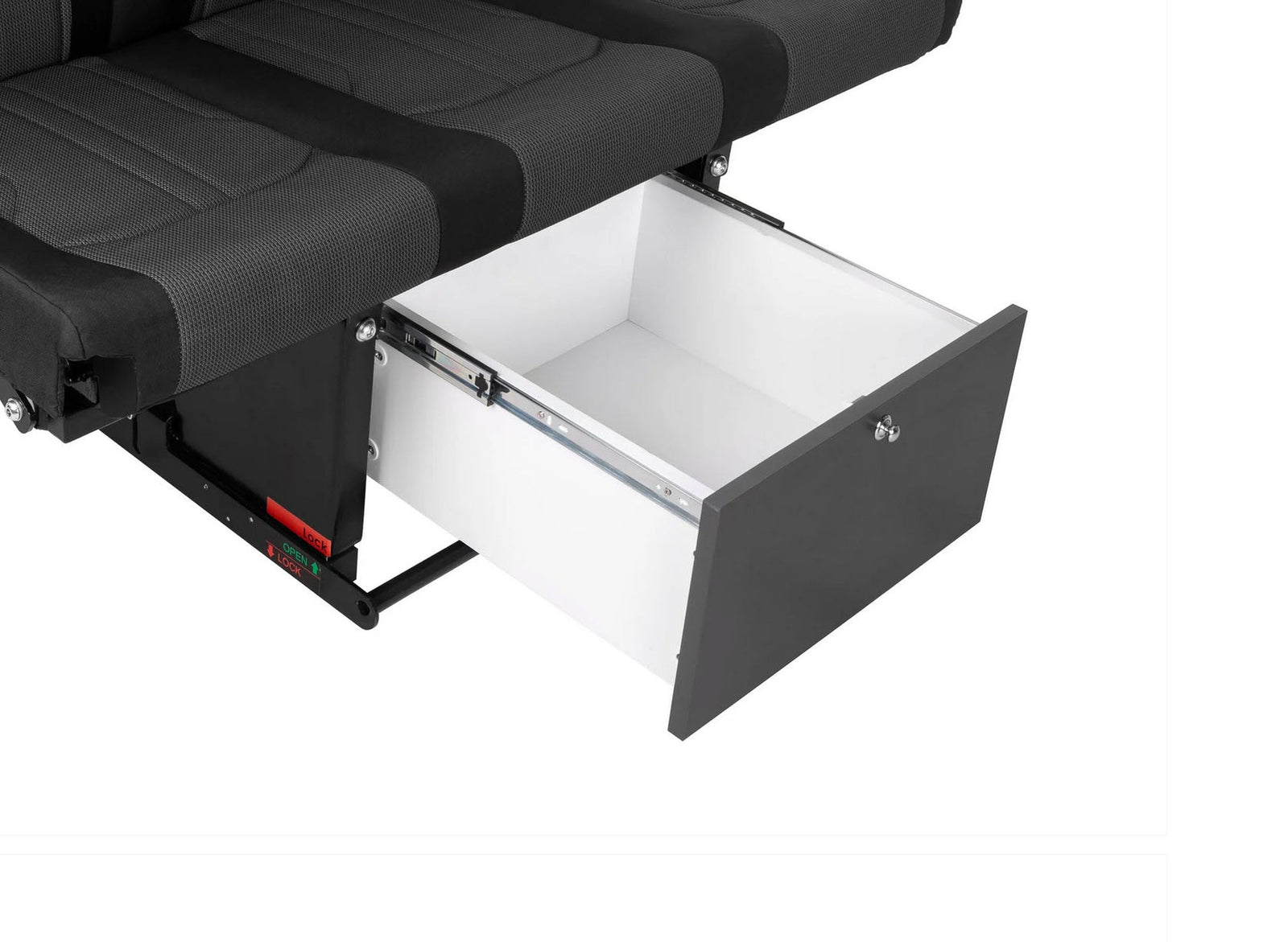Drawer for campervan sofa bed - VanEquipped