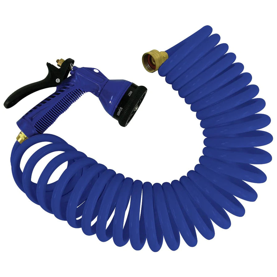 Boyau et embout ajustable pour douche extérieure (25pi) Whitecap