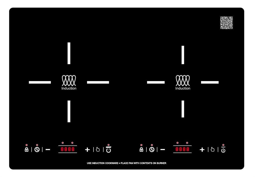 Double induction hob - Pinnacle Appliances BIC202 